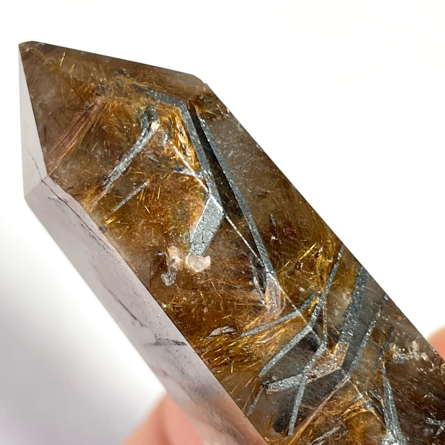 Рутил в кварце. Кристалл-Генератор 5.4 см. Мадагаскар в интернет ...