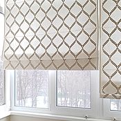 Для дома и интерьера handmade. Livemaster - original item Roman curtains made of 100% linen 
