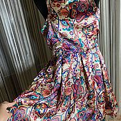 Винтаж: Платье бохо с вышивкой размер m