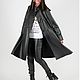 Coat, Neoprene coat, Black coat, Gothic coat CT0587NLE, Coats, Sofia,  Фото №1
