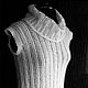 Vest with knitting needles 'Feathers'. Vests. Lisonok (Lisonok). Online shopping on My Livemaster.  Фото №2