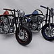 Ретро-модель мотоцикла для декора (5173), два цвета, Статуэтки, Обнинск,  Фото №1