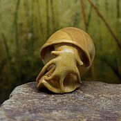Куклы и игрушки handmade. Livemaster - original item Apple Snail netsuke. Handmade.