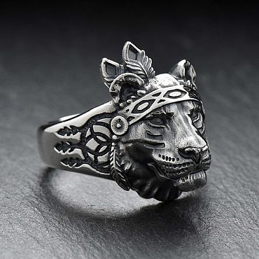 Украшения ручной работы. Ярмарка Мастеров - ручная работа Кольцо Львица. Handmade.
