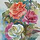 Акварельная картина " Розы", Картины, Магнитогорск,  Фото №1