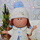 Комплект "Снежинка" для Little Mia Nines D`Onil. Одежда для кукол. Тамара и Анастасия (Вязаные игрушки). Интернет-магазин Ярмарка Мастеров.  Фото №2