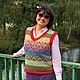 Knitted Rainbow vest, Vests, Michurinsk,  Фото №1