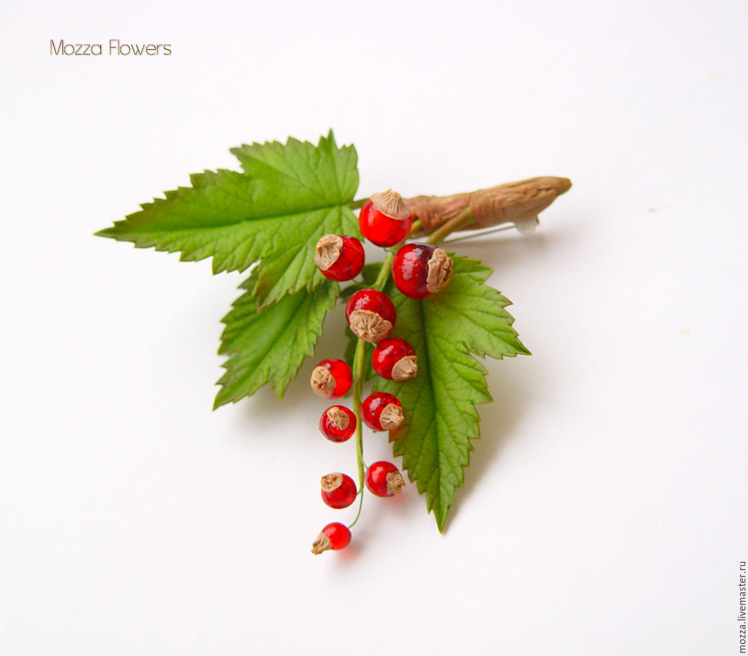 Brooch 'Red currant', Brooches, Zarechny,  Фото №1