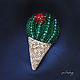 brooches: Cactus ice cream, Brooches, Ekaterinburg,  Фото №1