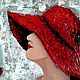 Картина "Девушка в красном" акрил 60х60см. Картины. Ольга Успенская (onlinegalery). Интернет-магазин Ярмарка Мастеров.  Фото №2
