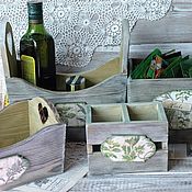 Drawer basket for the kitchen for spices onion wild rose