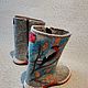 Half-boots made of felt ' Snegirinye 1', High Boots, Liski,  Фото №1