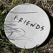 Посуда handmade. Livemaster - original item Plate Friends friends TV Series Plate for friends gift to a friend. Handmade.
