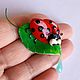 Order Brooch 'Cow and drop'. ETNOMIR (ethnomir). Livemaster. . Brooches Фото №3