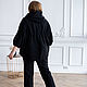 NATALINI широкая Парка Накидка с капюшоном oversize черная. Парки. NATALINI. Ярмарка Мастеров.  Фото №15