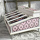 Order EDEN Bureau in white and pink. Decoupage. Livemaster. . Mini Dressers Фото №3