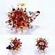 Interior figurine made of colored glass Hooligan hedgehog and eynye bride. Figurines. In Glass. Online shopping on My Livemaster.  Фото №2