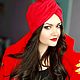 Заказать Чалма СТРАСТЬ из экозамши в красном цвете. SOFIE ACCESSORIES. Ярмарка Мастеров. . Чалмы Фото №3
