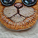 Cat with glasses brooch cat portrait of a pet embroidery cat smooth animal art. Brooches. Home textiles for children and toys. My Livemaster. Фото №6