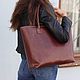 Large leather bag (large leather bag), Classic Bag, Moscow,  Фото №1