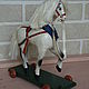 Винтаж: Лошадка генеральска на колесах, деревянная. Игрушки винтажные. Студия Елены Андреевой. Интернет-магазин Ярмарка Мастеров.  Фото №2