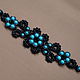 Order Bracelet braided: Lace bracelet with turquoise. Elena Rodina. Livemaster. . Braided bracelet Фото №3