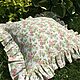 Linen pillowcases with ruffles 'Rosary' in stock, Pillowcases, Ivanovo,  Фото №1