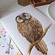  Owl watercolor. Pictures. vettochka. My Livemaster. Фото №4