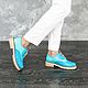 Shoes 'Oxford' Combi blue-turquoise. Oxfords. Hitarov (Hitarov). Online shopping on My Livemaster.  Фото №2