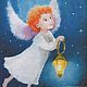 Angels postcards Set of 12 pieces. Cards. KapustinaArt. Online shopping on My Livemaster.  Фото №2