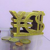 Для дома и интерьера handmade. Livemaster - original item Sculpture of monetary symbols, the Symbol of money. Handmade.