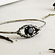 Silver bracelet cuff with eye Jewelry against the evil eye Spinel, Bead bracelet, Almaty,  Фото №1