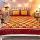 Colcha con bordado de Vals de flores'. Bedspreads. elena-kornienko. Интернет-магазин Ярмарка Мастеров.  Фото №2