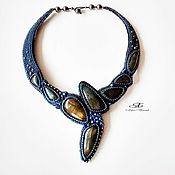 Украшения handmade. Livemaster - original item Necklace with stones of spectrolite (Labrador) Zodiac. Handmade.