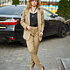 KHAKI SUIT JACKSON cotton Italy THERE WILL BE NO REPETITIONS!. Suits. BRAGUTSA. Online shopping on My Livemaster.  Фото №2