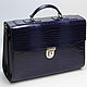 Order Portfolio: briefcase leather. antony-1. Livemaster. . Brief case Фото №3