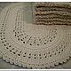 Заказать Овальный вязаный крючком коврик ручной работы из шнура. ковры вязаные Натальи Зубовой (kovrik-makrame). Ярмарка Мастеров. . Ковры Фото №3