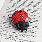 Украшения handmade. Livemaster - original item Brooch-pin: Ladybug. Handmade.