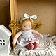 Куколка, домик и комплект одежды. Вальдорфские игры и наборы. Игровые куклы для детей 'Оля шьёт'. Ярмарка Мастеров.  Фото №13