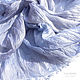 Order Grey Scarf stole 'Silver' made of 100% Batik silk. Silk Batik Watercolor ..VikoBatik... Livemaster. . Wraps Фото №3