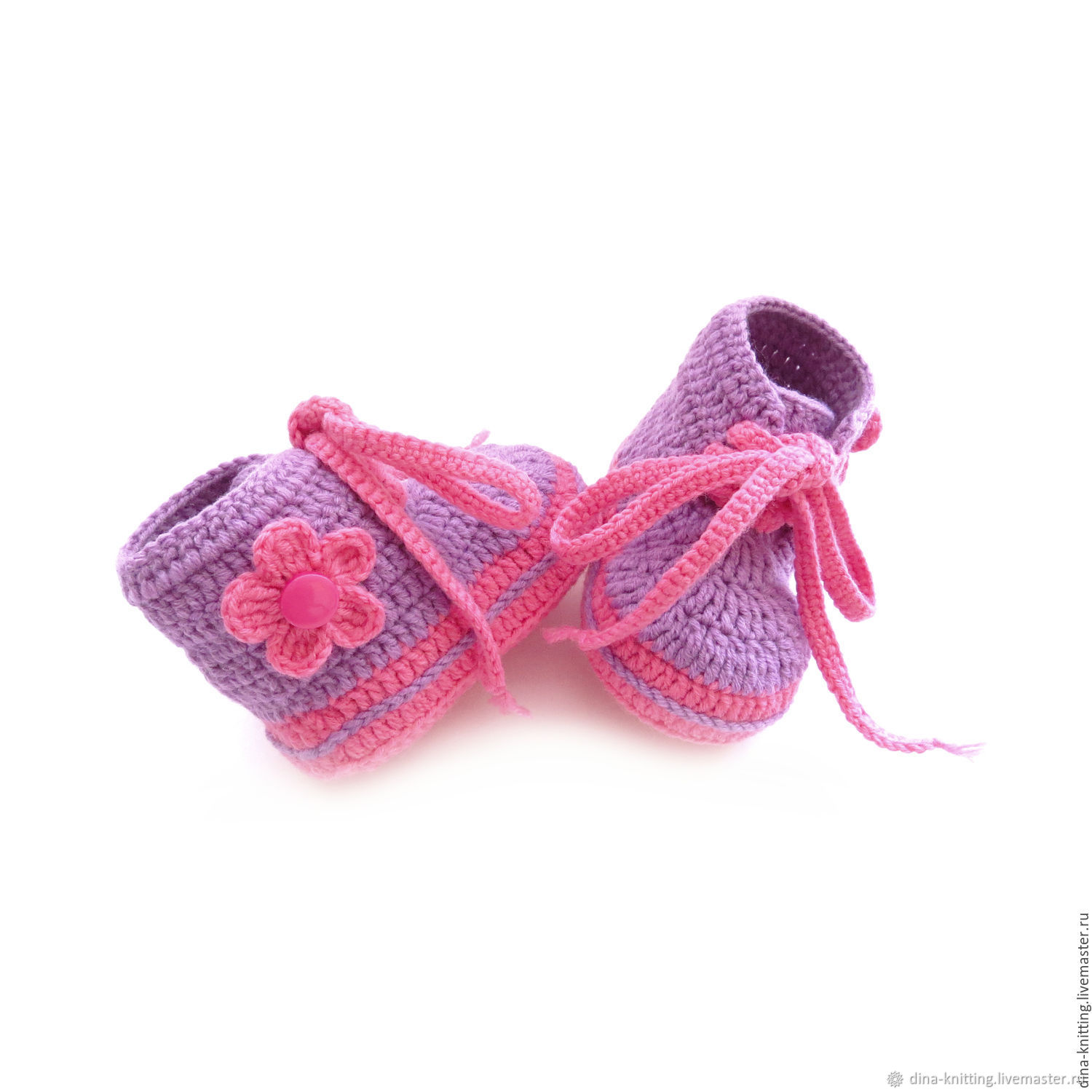Newborn gift: Booties sneakers for girls woolen, Gift for newborn, Cheboksary,  Фото №1