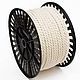 5mm twisted three-row rope, cotton, cord for macrame, Cords, Moscow,  Фото №1