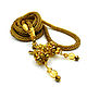 Lariat 'Mischievous ray', gold color, string of beads. Lariats. Beaded jewelry. My Livemaster. Фото №5