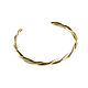 Gold twisted bracelet, hard gold bracelet 'Turns'2022. Hard bracelet. Irina Moro. My Livemaster. Фото №4