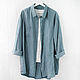 Women's 100% linen oversize shirt. Shirts. etnoart. Online shopping on My Livemaster.  Фото №2