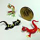Glass micro figurine lizard Aranda, Dieri, Alorica and Binbing. Figurines. In Glass. Online shopping on My Livemaster.  Фото №2