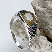 Украшения handmade. Livemaster - original item Ring with unheated yellow Sapphire (2,04ct). Handmade.