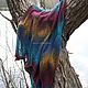 Шарф, палантин из шерсти "Октарин". Палантины. IRINA GRUDKINA Handmade Knitwear. Ярмарка Мастеров.  Фото №14