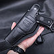 Кобура кожаная авторской работы для Beretta 92. Подарки для охотников и рыболовов. AceLeather.ART. Ярмарка Мастеров.  Фото №4