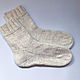 Тёплые вязаные носки из шерсти белые. Носки. Мария Вязаная забота. Ярмарка Мастеров.  Фото №5